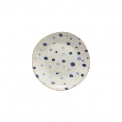 Nantucket White Dots SaladDessert Plate D8.25'' H1.25''