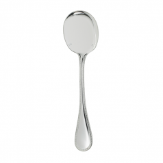 Perles Cream Soup Spoon Silverplated