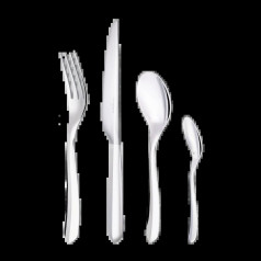 Infini  Silverplated 24-Piece Flatware Set For 6 With Small Storage Box