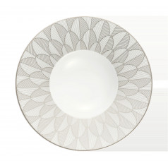 Malmaison Impériale Large Rim Plate Platinum Porcelain