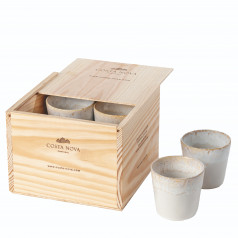 Grespresso White Gift Box 8 Lungo Cups Box: 9.75'' X 9.75'' H5.75''