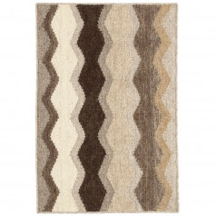 Safety Net Neutral by Kit Kemp Handwoven Wool Rugs