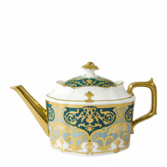Heritage Forest Green & Turquoise Teapot L/S (36oz/102cl) (Special Order)