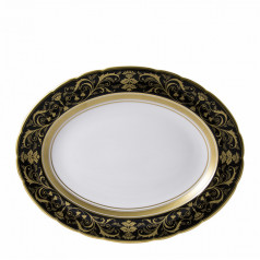 Regency Black Oval Dish S/S (13.5in/34.5cm) (Special Order)