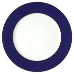 Horizon Cobalt Blue Filet Or/Gold Buffet Plate Round 12.2 in.