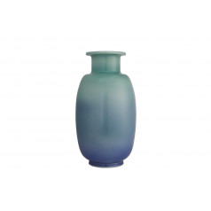 Sung Vase, Verdigris & Blue 20"X10"