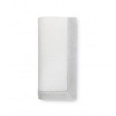 Filetto White/Silver Table Linens