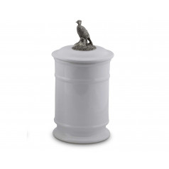 Morning Hunt Pheasant Tall Stoneware Canister