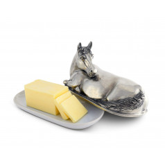 Equestrian Horse Butter Dish