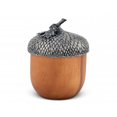 Majestic Forest Pewter Top Wood Acorn Box