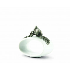 Majestic Forest Acorn Stoneware Napkin Ring