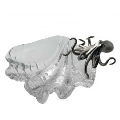 Sea And Shore Octopus On Clam Shell Bowl Large