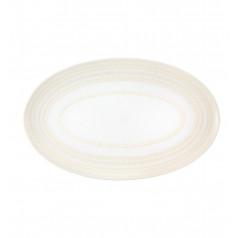 Ivory Oval Platter 15"