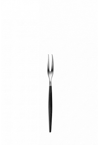 Cutipol Goa Matte Steel Black Handle Japanese Fork Gracious Style