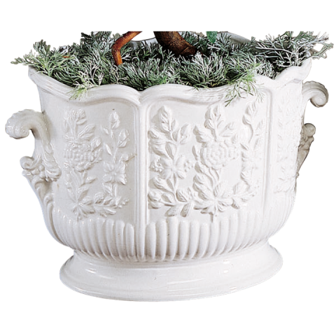 Mottahedeh Oval Cachepot W/Handles | Gracious Style
