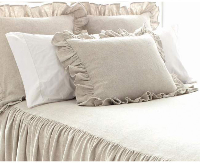 Wilton Natural Cotton/Linen Bedspread